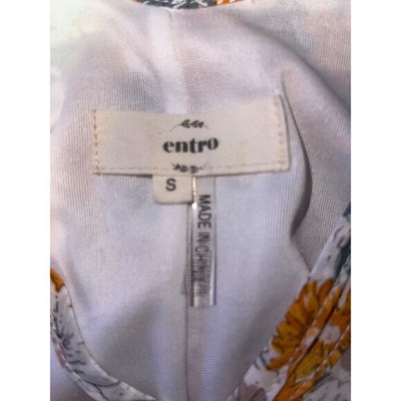 Entro Retro Floral Spring / Summer Sleeveless Dress Size Small - Picture 11 of 13